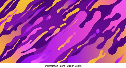 Multicolor fluid abstract background. Vector illustration