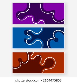 plantillas de banner de textura de fluido multicolor para desplazamiento de impresión. plantilla para carteles, folletos, portada de fondo, etc