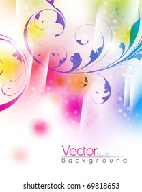 multicolor foliage design. eps10 vector
