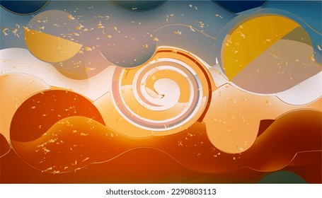 Multicolor Futuristic abstract background design template