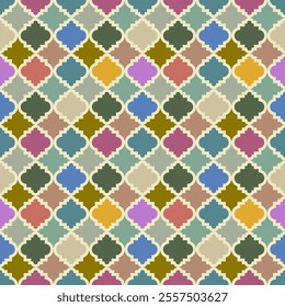 multicolor Geomatric Ethnic seamless pattern. vector illustration