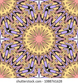 Multicolor geometric fantasy seamless vector illustration. For fashion Design Templates, Wallpaper.