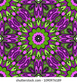 Multicolor geometric fantasy seamless vector illustration. For fashion Design Templates, Wallpaper.