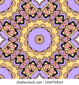 Multicolor geometric fantasy seamless vector illustration. For fashion Design Templates, Wallpaper.