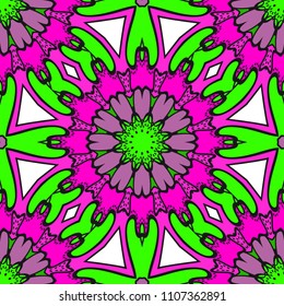 Multicolor geometric fantasy seamless vector illustration. For fashion Design Templates, Wallpaper.