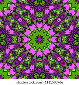 Multicolor geometric fantasy seamless vector illustration. For fashion Design Templates, Wallpaper.