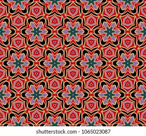 Multicolor geometric floral vector illustration. For Business Design Templates, Floral Wallpaper.