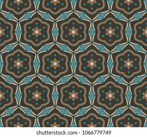Multicolor geometric floral vector illustration. For Business Design Templates, Floral Wallpaper.