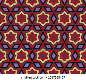 Multicolor geometric floral vector illustration. For Business Design Templates, Floral Wallpaper.