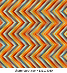 multicolor geometric hipster pattern with zig-zag ornament, stylization of Mexican native art. Texture for textile, print, wallpaper, website background. Concept of spring summer or fall fashion.