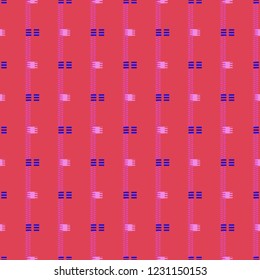 Multicolor geometric jeans tissue background pattern seamless.