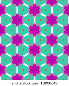 Multicolor geometric pattern in bright color. Vector seamless texture for web, print, wallpaper, home decor, textile, Christmas gift wrapping paper, spring summer fashion fabric, invitation background
