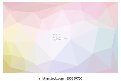 Multicolor geometric rumpled triangular low poly origami style gradient illustration graphic background. Vector polygonal design for your business. Rainbow, spectrum image.
