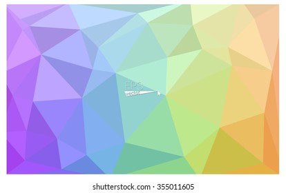 Multicolor geometric rumpled triangular low poly origami style gradient illustration graphic background. Vector polygonal design for your business. Rainbow, spectrum image. Multicolor geometric rumpled triangular low poly origami style gradient illustration graphic background. Vector polygonal design for your business. Rainbow, spectrum image.