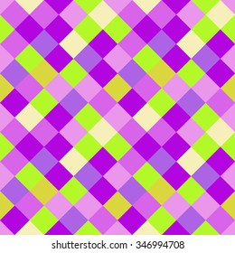Multicolor geometric seamless pattern of squares. Vector illustration.