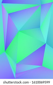 Multi-color geometric triangular low poly abstract background. Creative illustration in halftone style with gradient. Triangular pattern for your business design.