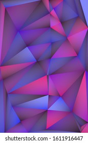 Multi-color geometric triangular low poly abstract background. Creative illustration in halftone style with gradient. Triangular pattern for your business design.