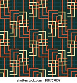 Multicolor Glitch Effect Textured Lattice Pattern