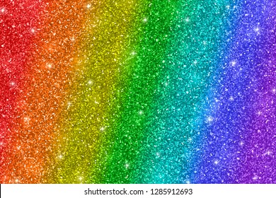 Multicolor glitter background, rainbow colors, diagonal stripes. Vector