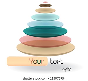 Multicolor glossy abstract logo. Vector illustration EPS10
