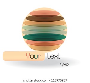 Multicolor glossy abstract logo. Vector illustration EPS10