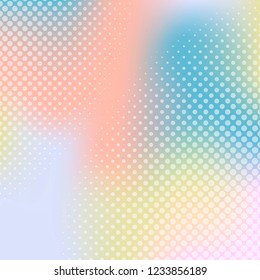 Multicolor gradient halftone background vector