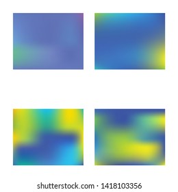 Multicolor gradient mesh. Exclusive splash and spreading spot. Vector illustration cover. Blue vector gradient mesh with soft acrylic transitions.