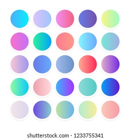 Multicolor gradients, soft color background. Modern screen vector design for mobile app and web site. Soft color gradients. Vector illustration.
