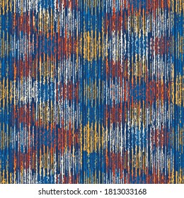 Multicolor Grain Stroke Textured Spotty Pattern