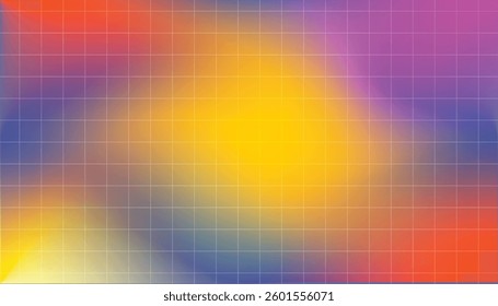 Multicolor graph paper grid. Abstract squared background. Geometric pattern for school, technical engineering line scale measurement. Lined blank for education background.