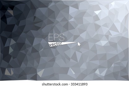 multicolor gray black white monochrome  geometric rumpled triangular low poly style gradient illustration graphic background. Vector polygonal design for your business.