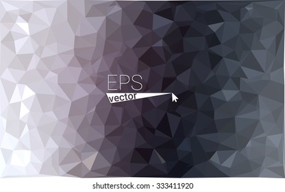 multicolor gray black white monochrome  geometric rumpled triangular low poly style gradient illustration graphic background. Vector polygonal design for your business.