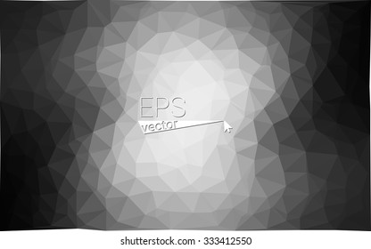 multicolor gray black white monochrome  geometric rumpled triangular low poly style gradient illustration graphic background. Vector polygonal design for your business.