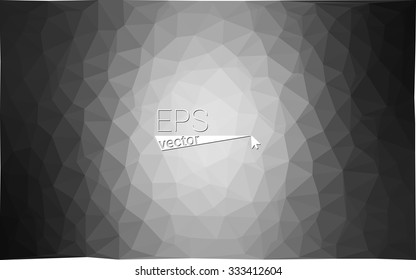 multicolor gray black white monochrome  geometric rumpled triangular low poly style gradient illustration graphic background. Vector polygonal design for your business.