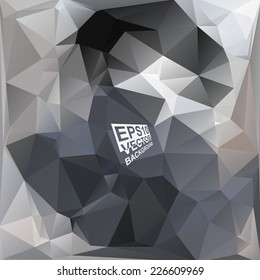 Multicolor ( Gray,White,Black ) Design Templates. Geometric Triangular Abstract Modern Vector Background. 