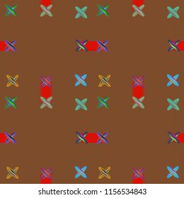 Multicolor great magical abstract background vintage glamorous jeans tissue seamless.