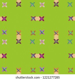 Multicolor great magical abstract background vintage glamorous jeans tissue seamless.