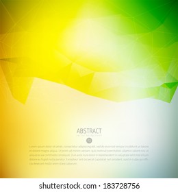 multicolor and green abstraction vector scene design template with triangles colour color abstraction scene technology colorful digital performance modern site media green luxurious print flag futuris