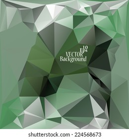 Multicolor ( Green, Black, Gray ) Design Templates. Geometric Triangular Abstract Modern Vector Background. 