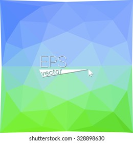 multicolor  green blue geometric rumpled triangular low poly style gradient illustration graphic background. Vector polygonal design for your business.