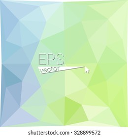multicolor green blue geometric rumpled triangular low poly style gradient illustration graphic background. Vector polygonal design for your business.