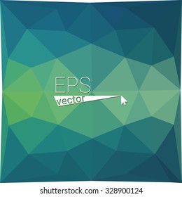 multicolor  green blue geometric rumpled triangular low poly style gradient illustration graphic background. Vector polygonal design for your business.