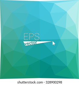 multicolor  green blue geometric rumpled triangular low poly style gradient illustration graphic background. Vector polygonal design for your business.