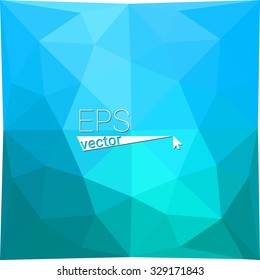 multicolor  green blue geometric rumpled triangular low poly style gradient illustration graphic background. Vector polygonal design for your business.