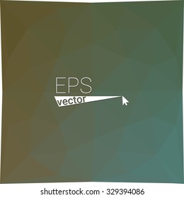 multicolor  green blue geometric rumpled triangular low poly style gradient illustration graphic background. Vector polygonal design for your business.