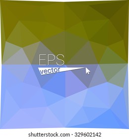 multicolor  green blue geometric rumpled triangular low poly style gradient illustration graphic background. Vector polygonal design for your business.