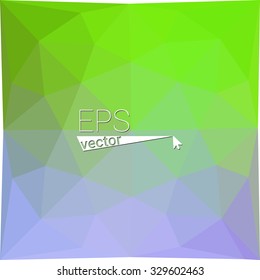 multicolor  green blue geometric rumpled triangular low poly style gradient illustration graphic background. Vector polygonal design for your business.