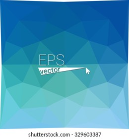 multicolor  green blue geometric rumpled triangular low poly style gradient illustration graphic background. Vector polygonal design for your business.