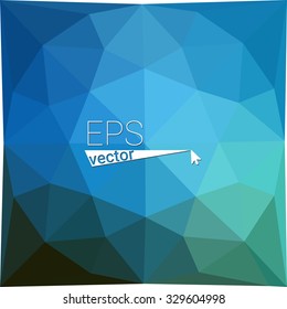 multicolor  green blue geometric rumpled triangular low poly style gradient illustration graphic background. Vector polygonal design for your business.