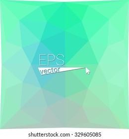 multicolor  green blue geometric rumpled triangular low poly style gradient illustration graphic background. Vector polygonal design for your business.